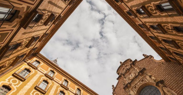 Montserrat Barcelona - Low Angle Shot of Abbey of Montserrat Building