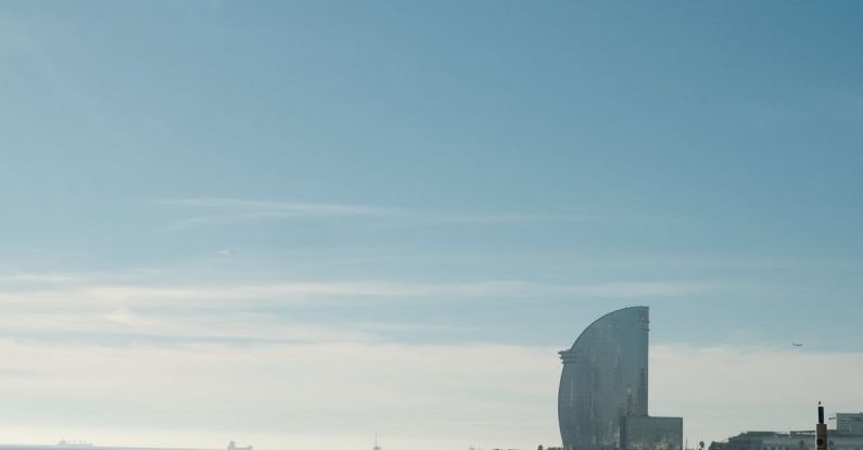 Barcelona Beaches - Beach on the Shores of Barcelona with 5-star Hotel W Barcelona