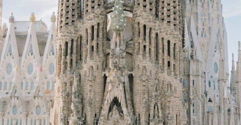 Tipping Barcelona - Gothic Temple against Blue Sky