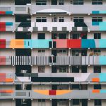 Street Art - test card themed building