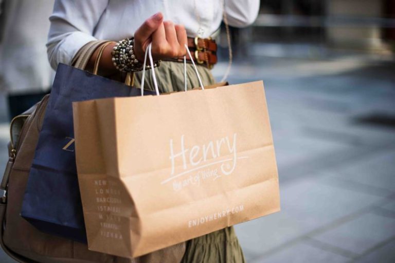Shopping - brown Henry paper bag