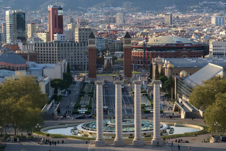 Barcelona - plaça d'espanya, city square, city