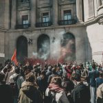 Barcelona - riot, protest, street
