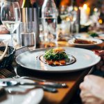 Cuisine - dish on white ceramic plate